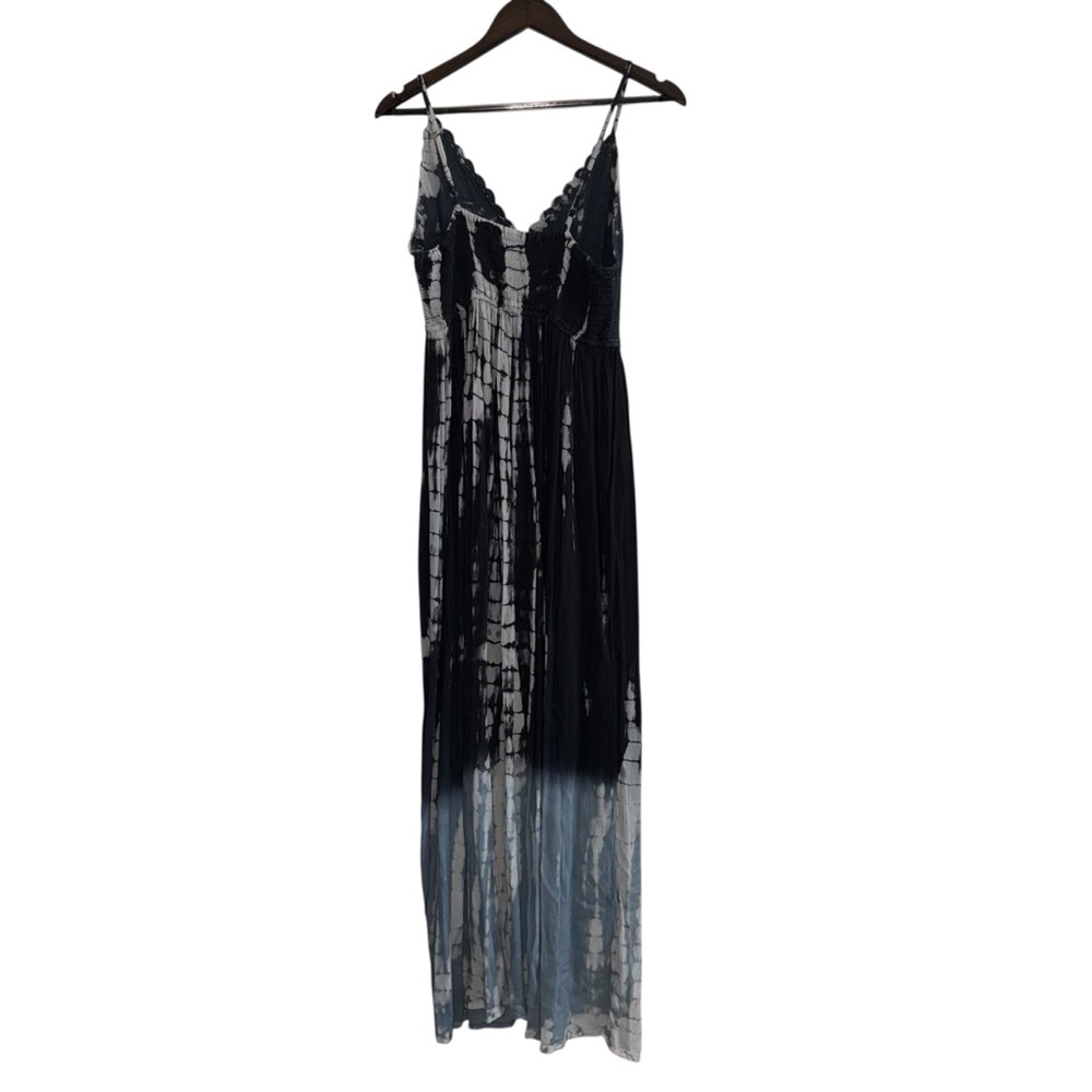 World Market Boho chic Maxi Dress Tie Dye Crochet cottagecore Vacation medium - Picture 3 of 5
